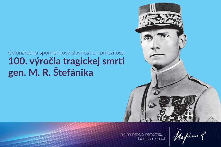 Oficiálny plagát slávnosti M.R.Stefánika