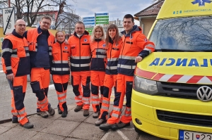 Posádka záchranky Fakultnej nemocnice AGEL Skalica