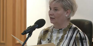21. 11. 2022 sa ujala svojej funkcie nová primátorka mesta Skalica Oľga Luptáková. zdroj: video MsZ. Skalica youtube
