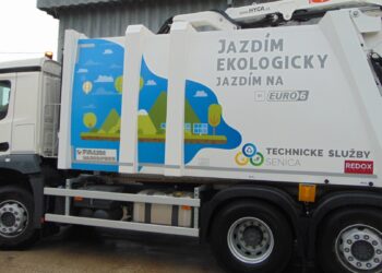 Zber odpadu Technické služby mesta Senica