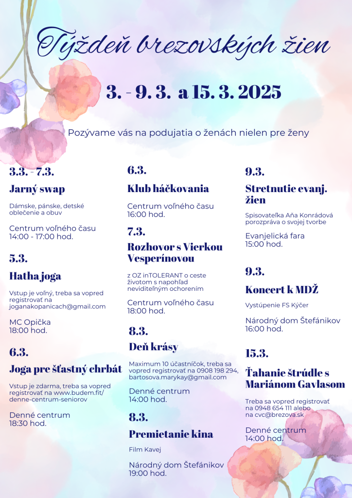 Týždeň brezovských žien Zdroj: Mesto Brezová pod Bradlom