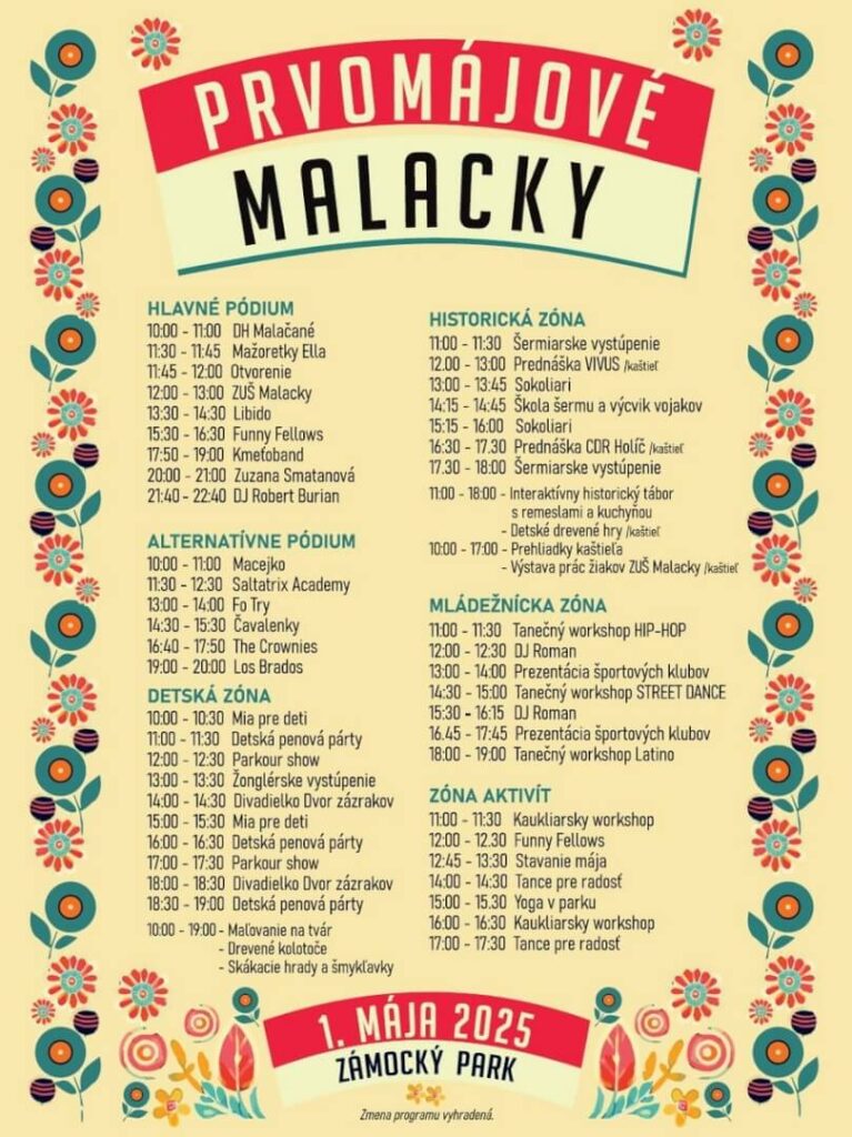 Prvomájové Malacky 2025