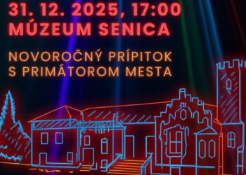 Silvestrovská laser show Senica
