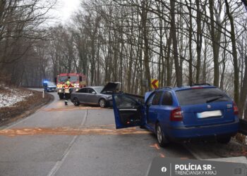 autentické foto z nehody zdroj polícia KR PZ v TN