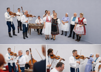 Cimbálová muzika na Krojový ples 2025.reprofoto zdroj archív Pjekné mjestečko