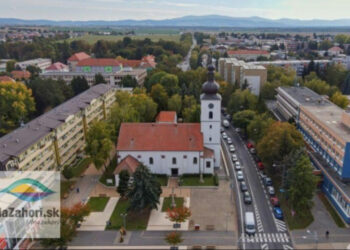 Senica námestie z hora autor Vlado Miček NaZáhorí