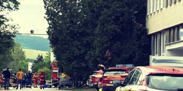 Požiar v priemyselnom parku v Myjave zdroj foto Polícia TN kraj