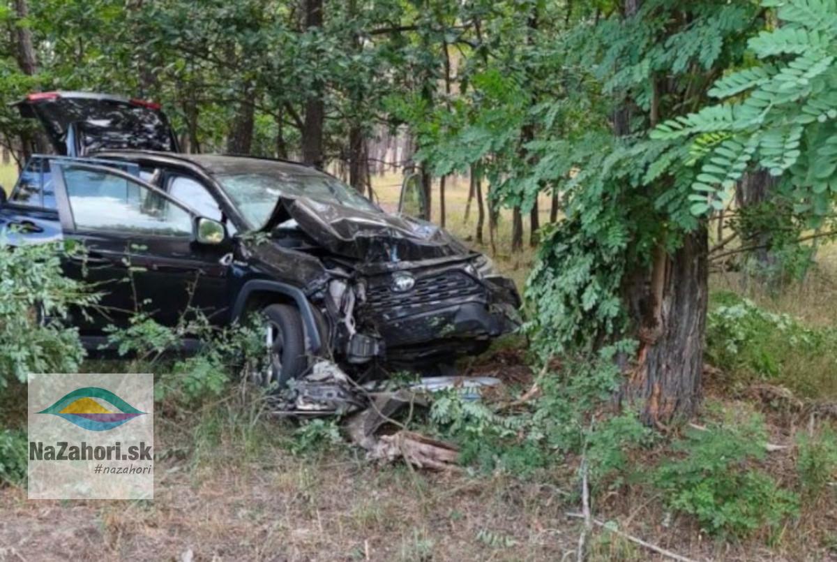 Nehoda auto v strome po nehode zdroj: Polícia TTkraj