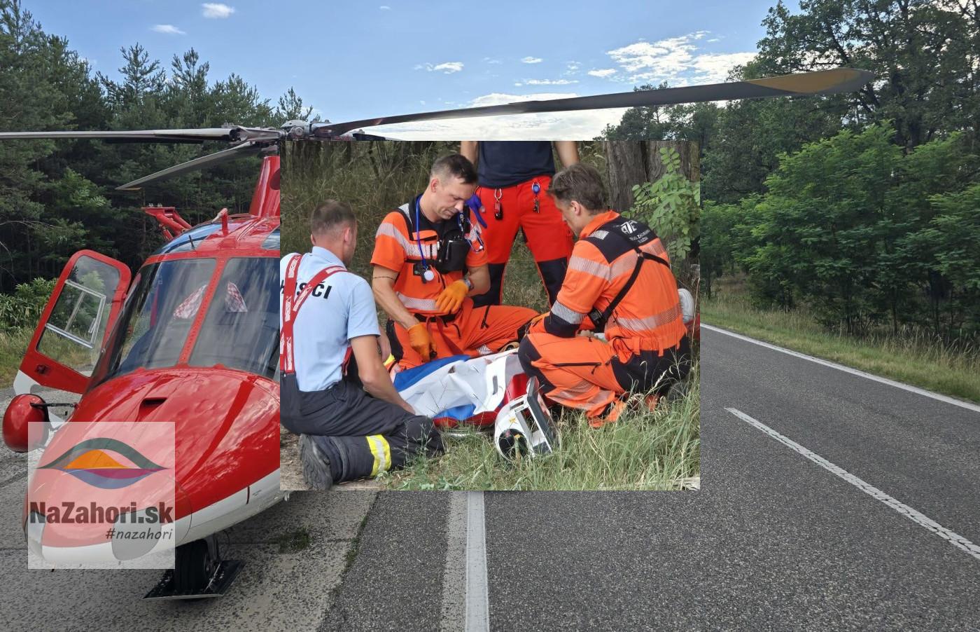 reprofoto Leteckí záchranári zasahovali pri nehode v okrese Malacky zdroj fotiek ATE